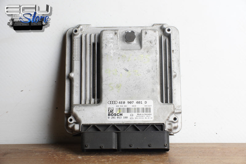 Cargue la imagen en el visor de la galería, ECU CENTRALITA MOTOR 0281013188 4E0907401D AUDI A8 3.0TDI 20060