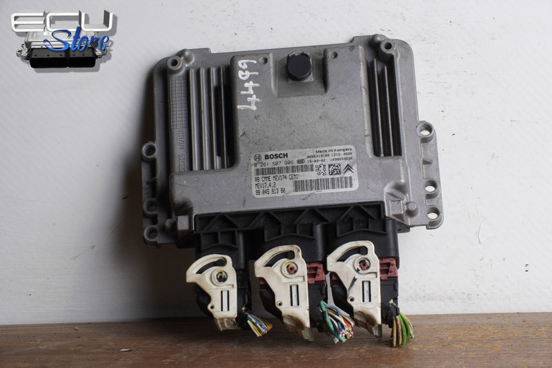 Cargue la imagen en el visor de la galería, ECU CENTRALITA MOTOR 0261S07906 9804591380 CITROEN C3 PEUGEOT 308 2015 + PLUGS0