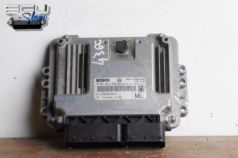 Cargue la imagen en el visor de la galería, ECU CENTRALITA MOTOR 0281012660 37820-RSR-E16 HONDA CIVIC VIII 2.2 CTDI 20060
