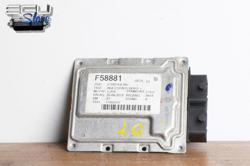 Cargue la imagen en el visor de la galería, ECU CENTRALITA MOTOR 51994089 9GF.TK FORD KA 1.2 8V 20141
