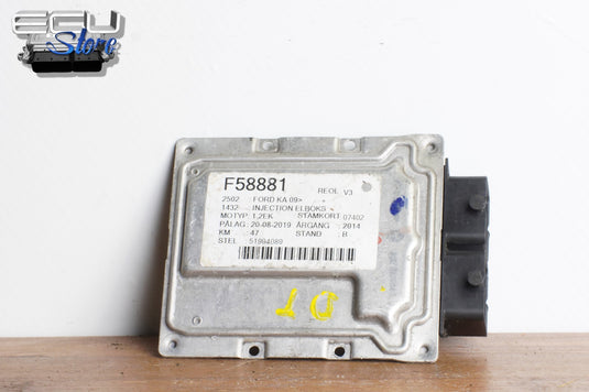 ECU CENTRALITA MOTOR 51994089 9GF.TK FORD KA 1.2 8V 20141