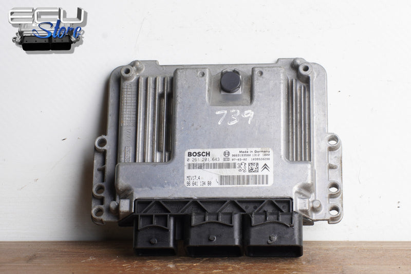 Cargue la imagen en el visor de la galería, ECU CENTRALITA MOTOR 0261201643 9664113480 MEV17.4 CITROEN PEUGEOT 207 1.6 VTI0
