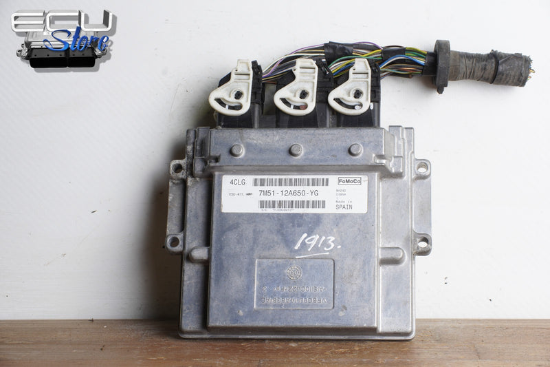 Cargue la imagen en el visor de la galería, ECU CENTRALITA MOTOR 7M51-12A650-YG ESU-411 FORD FOCUS C-MAX 2.0 + PLUGS0

